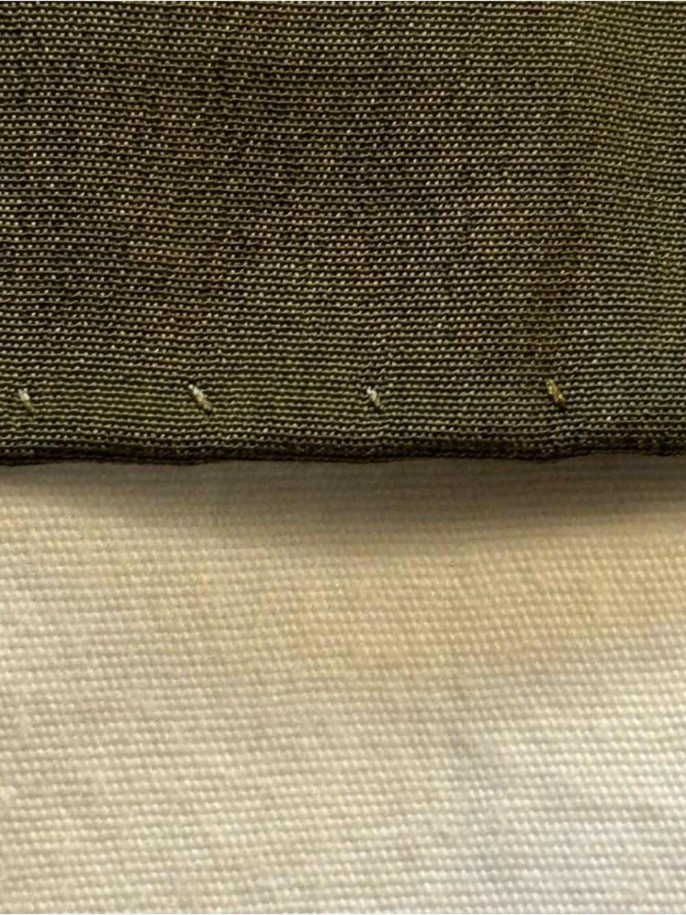 CHANEL Olive Green Scarf with Black and White Logo Panel - Picture 9 of 12
